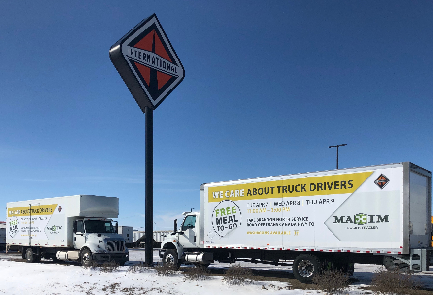 Free Meal For Truck Drivers April 7-9 Off The Trans-Canada HWY In Brandon