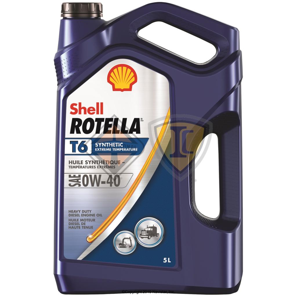 SH550046263, Shell Canada Ltd., OIL, ENGINE, ROTELLA T6 0W-40 (CJ-4) - SH550046263