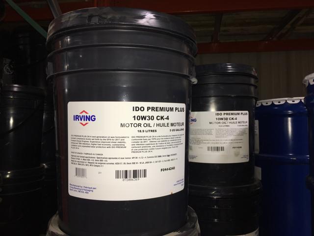 F0114240, Irving Lubricants, 10W30, IDO PREM+CONV CK4, 18.9L - part number F0114240