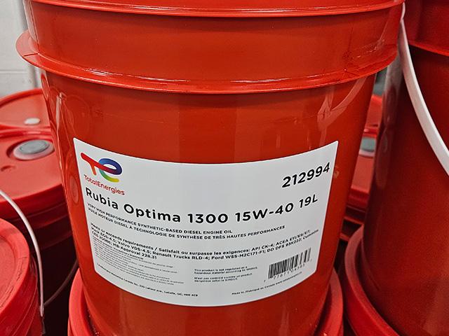 212994, Total Canada Inc., 15W40 RUBIA OPTIMA 1300 19L PAIL - 212994