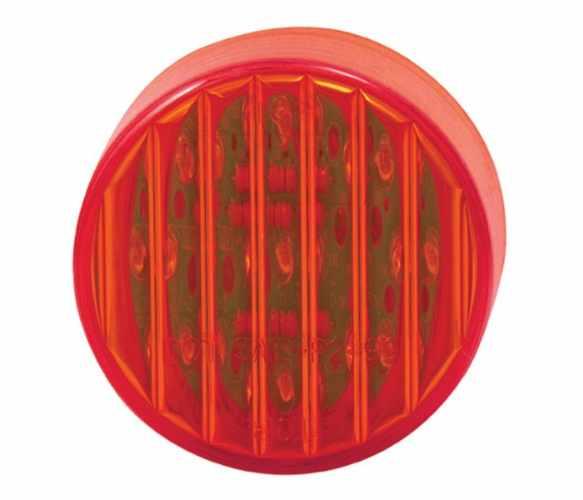 TLED-2R, Trux Accessories, 2 ROUND RED LED 9 DIODES - TLED-2R
