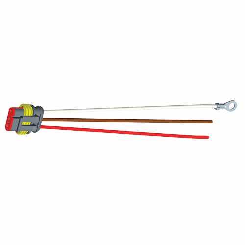 66861, Grote Industries Co., 3 WIRE PLUG IN PIGTAIL - 66861