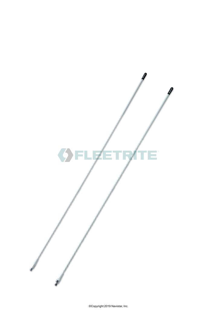 FLTANTW4FR, Fleetrite, ANTENNA, CB, 48 IN., WHITE, FLEETRITE TIP X1 - FLTANTW4FR