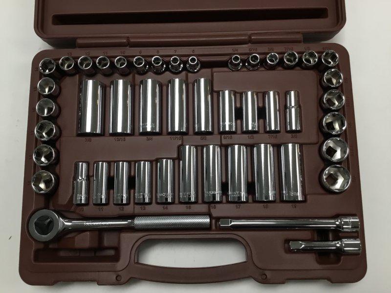 44170538-PAR, MSC Industrial Supply - Tools, 47PC 3/8DR 6PT SOCKET SET - 44170538-PAR