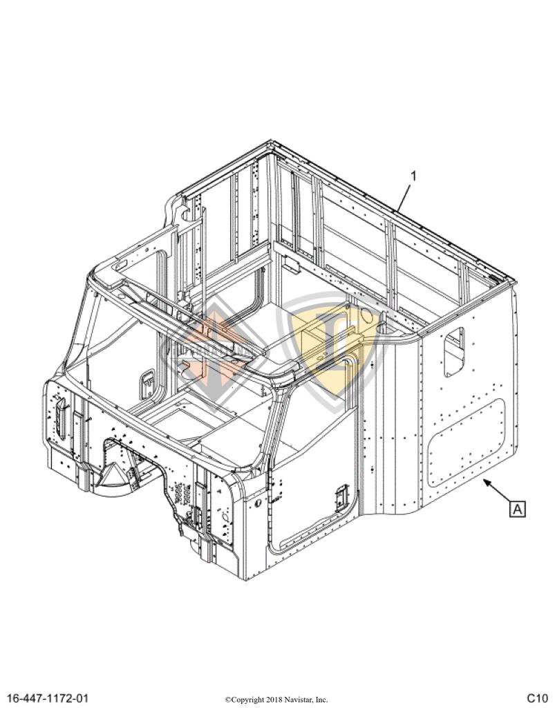 9413977, Navistar International, 5/16N.C S/L NUT - 9413977