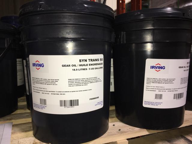 F0086040, Irving Lubricants, GEAR OIL, 50 SYN TRANS, 18.9L - part number F0086040