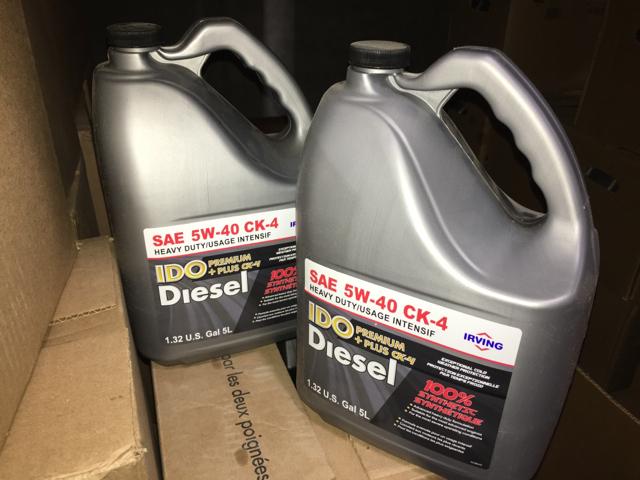 F0114530, Irving Lubricants,   5W40, IDO PREM+SYN CK4, 5L - part number F0114530