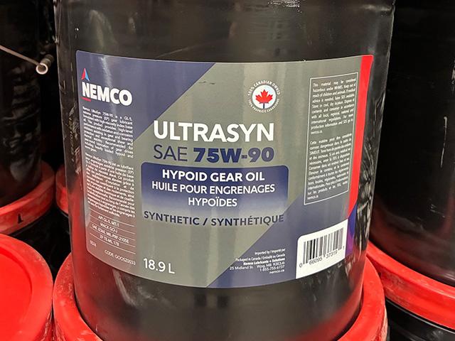 GOOSZ0033, Nemco Resources Ltd., 75w90 ULTRASYN 18.9L PAIL - GOOSZ0033