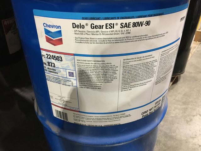 ZJB224503873, Chevron (Packaged Product), 80W90,  DELO ESI GEAR OIL, KEG  - part number ZJB224503873