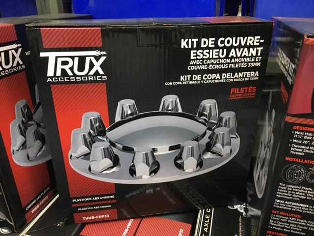 THUB-FRP33, Trux Accessories, ABS CHROME FRNT CAP/NUT CVRS - part number THUB-FRP33