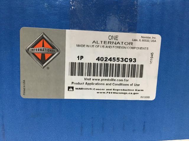 4024553C93, Navistar International, ALTERNATOR, 12V, 160A - part number 4024553C93