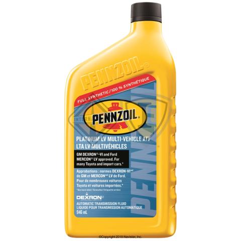 SH550041910, Shell Canada Ltd. Package, ATF, PZL PLATINUM LV MV ATF (DEXRON-VI MERCON LV JASO 1A) - SH550041910