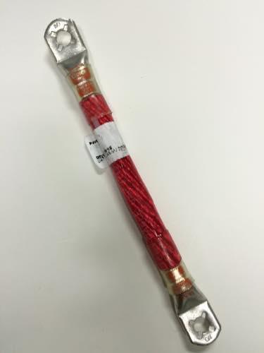 9-352, Phillips Industries, Battery Jumper - 2/0 CLEAR-VU™ translucent red, 2 lug, 8" - 9-352
