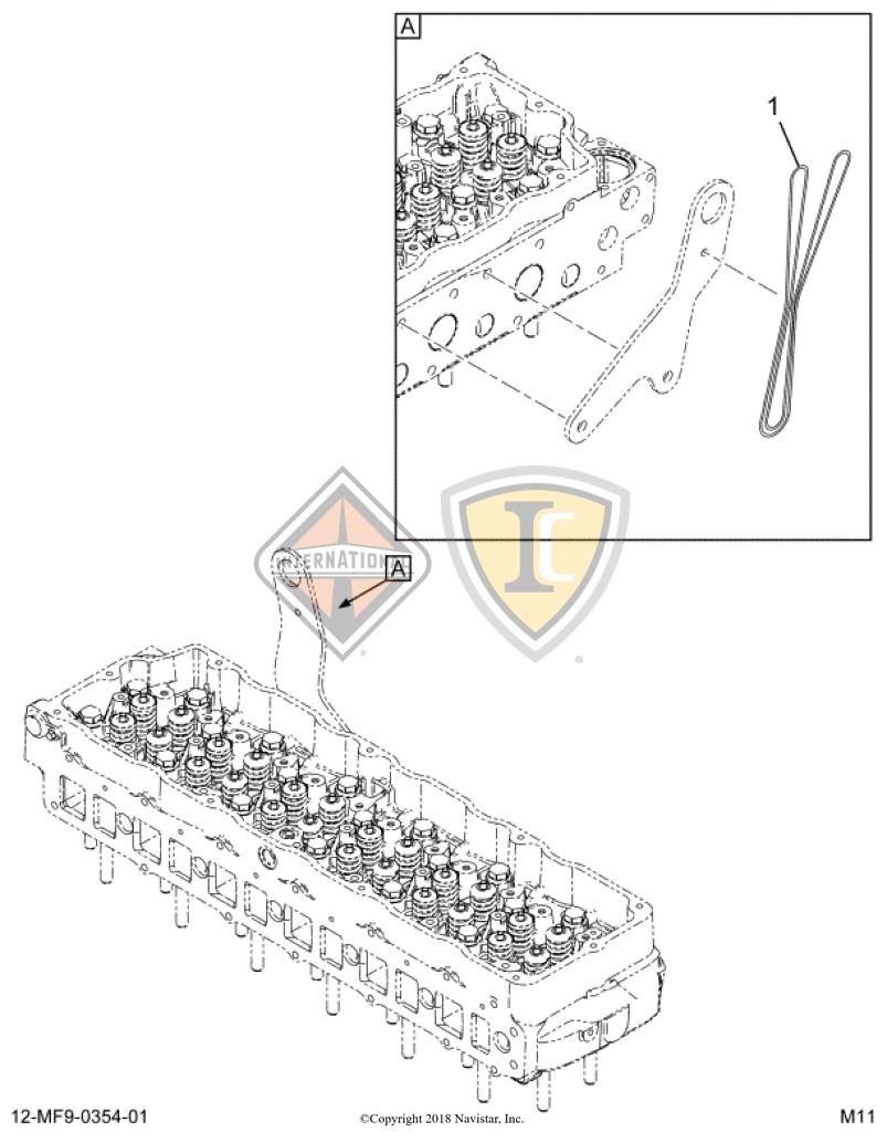 1847706C1, Navistar International, V-BELT, V RIBBED, 1815MM - 1847706C1