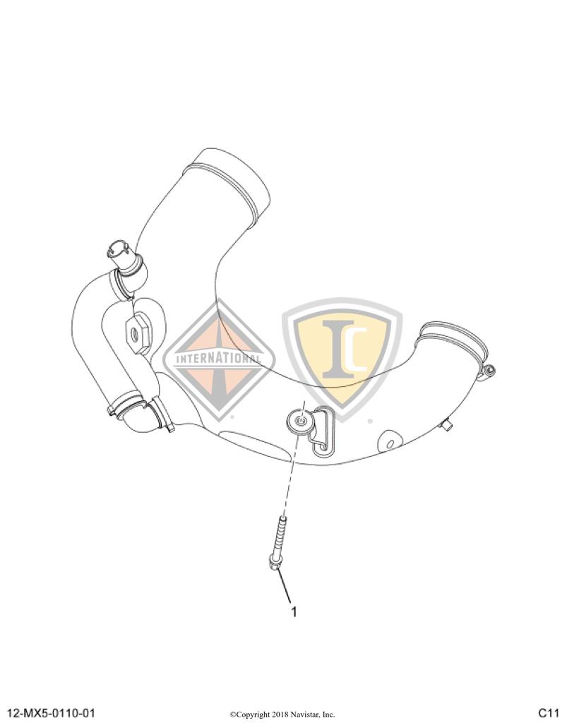 1817953C1, Navistar International, BOLT - part number 1817953C1