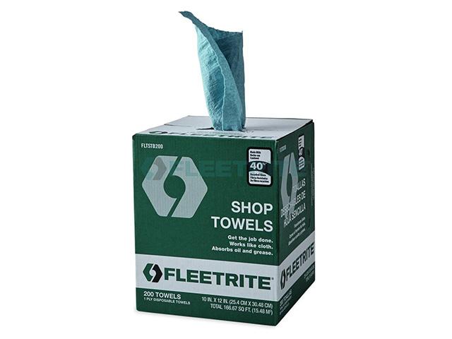FLTSTB200, Fleetrite, TOWELS, SHOP, BOX, 200 COUNT - FLTSTB200