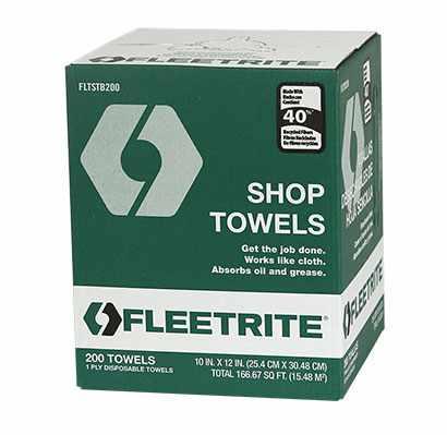FLTSTB200, Fleetrite, TOWELS, SHOP, BOX, 200 COUNT - part number FLTSTB200