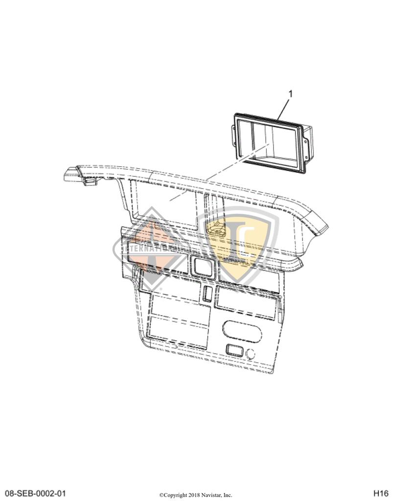 3765157C1, Navistar International, BOX, STORAGE BIN - part number 3765157C1