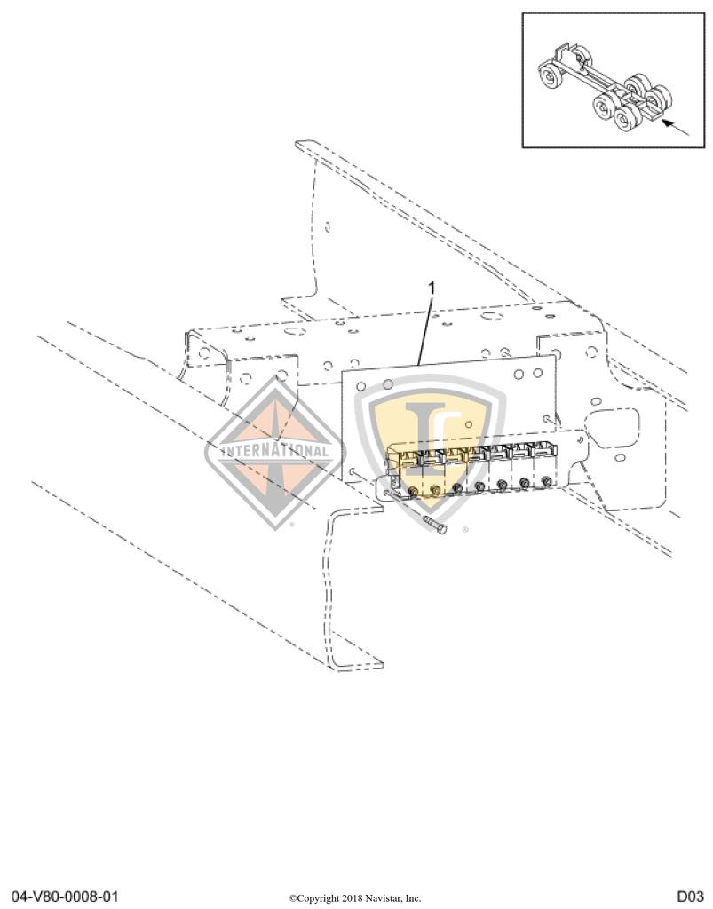 2505595C3, Navistar International, BRACKET - part number 2505595C3