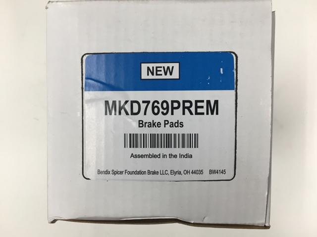 BXMKD769PREM, Bendix, PAD SET, BRAKE, DISC - part number BXMKD769PREM