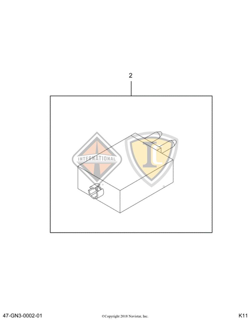 3536179C1, Navistar International, BREAKER, CIRCUIT 15AMP 12VOLT - part number 3536179C1