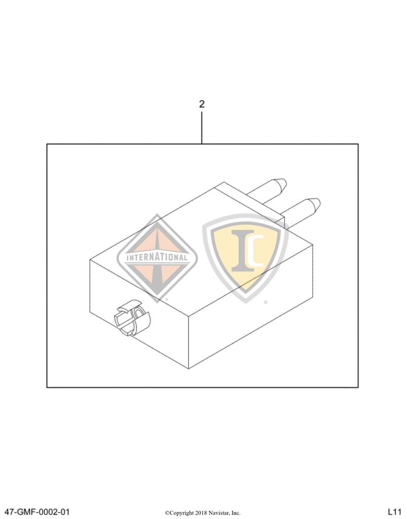 3536179C1, Navistar International, BREAKER, CIRCUIT 15AMP 12VOLT - part number 3536179C1