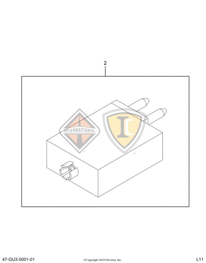 3536182C1, Navistar International, BREAKER, CIRCUIT 30AMP 12V - part number 3536182C1