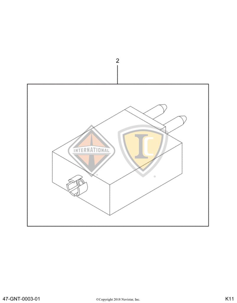 3536177C1, Navistar International, BREAKER, CIRCUIT 5AMP 12VOLT - part number 3536177C1