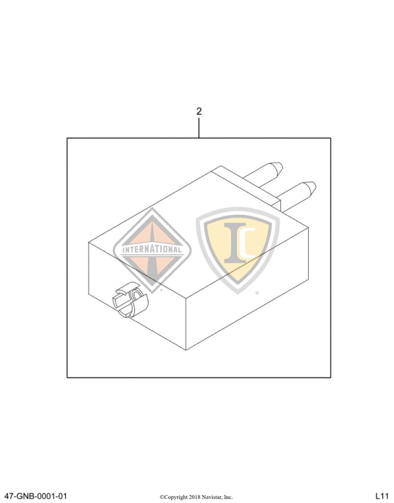 3536177C1, Navistar International, BREAKER, CIRCUIT 5AMP 12VOLT - part number 3536177C1