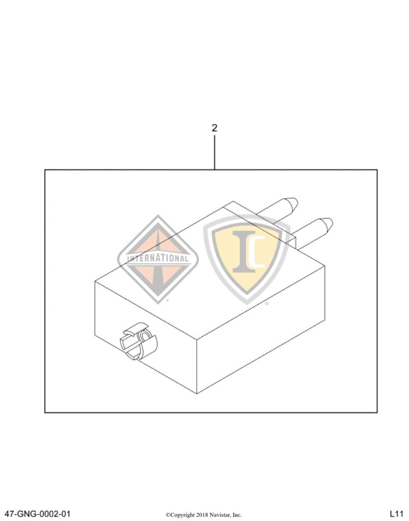 3536177C1, Navistar International, BREAKER, CIRCUIT 5AMP 12VOLT - part number 3536177C1