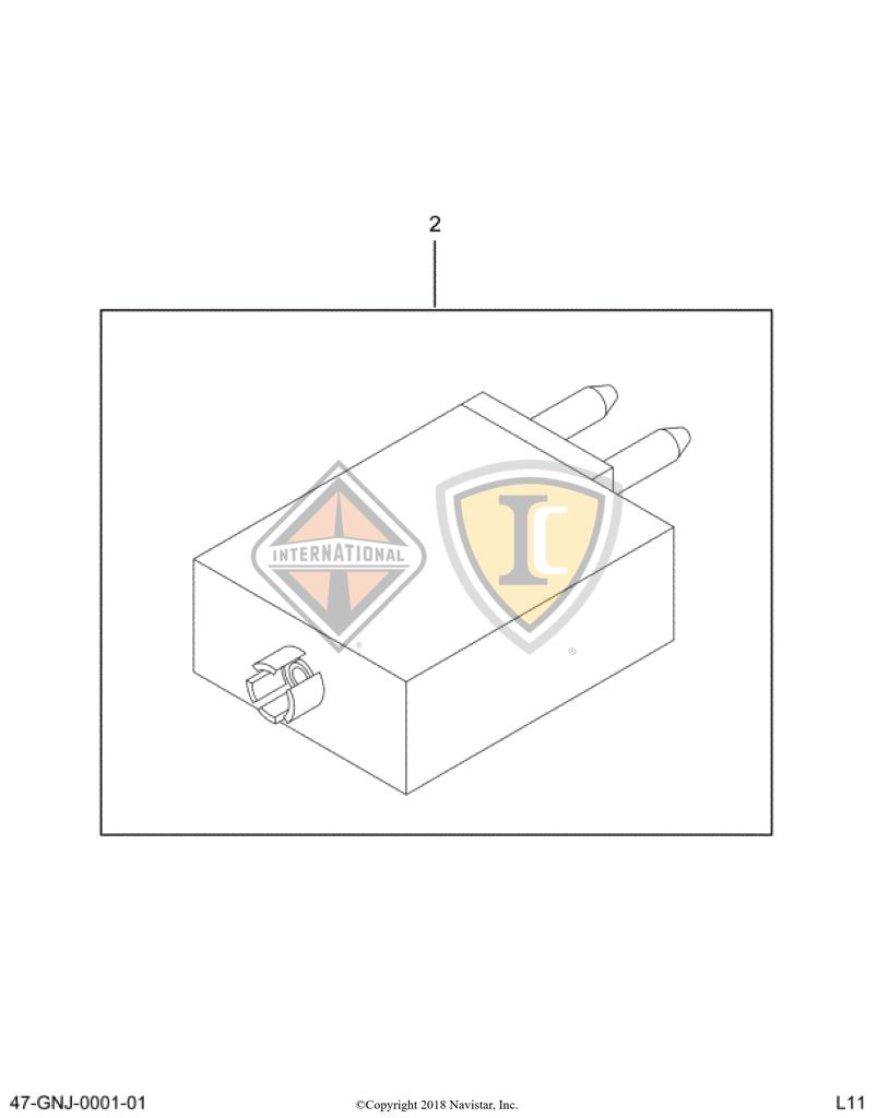 3536177C1, Navistar International, BREAKER, CIRCUIT 5AMP 12VOLT - part number 3536177C1