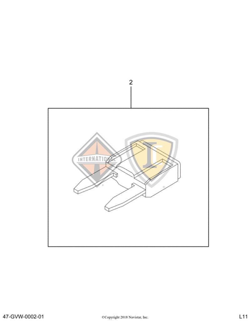 3536177C1, Navistar International, BREAKER, CIRCUIT 5AMP 12VOLT - part number 3536177C1