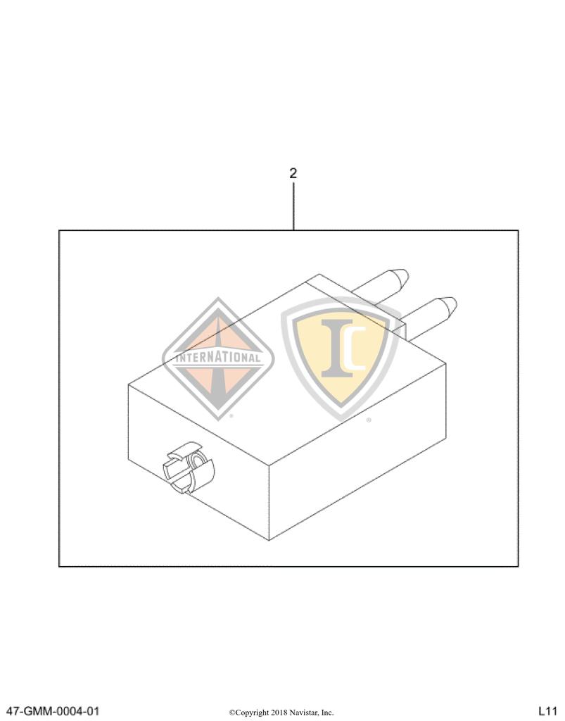 3536177C1, Navistar International, BREAKER, CIRCUIT 5AMP 12VOLT - part number 3536177C1