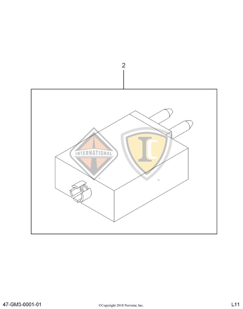 3536177C1, Navistar International, BREAKER, CIRCUIT 5AMP 12VOLT - part number 3536177C1