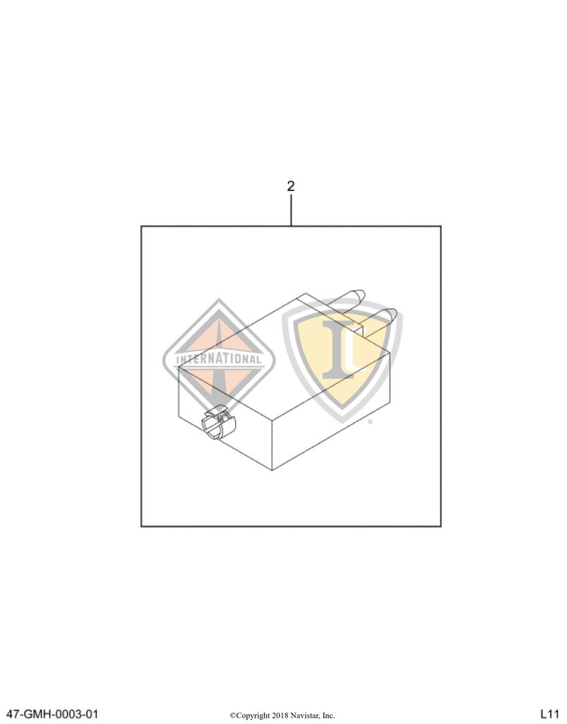 3536177C1, Navistar International, BREAKER, CIRCUIT 5AMP 12VOLT - part number 3536177C1
