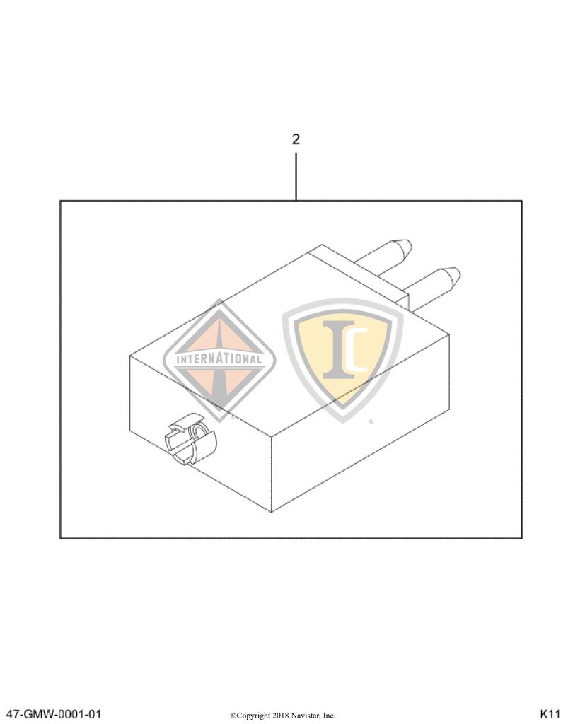 3536177C1, Navistar International, BREAKER, CIRCUIT 5AMP 12VOLT - part number 3536177C1