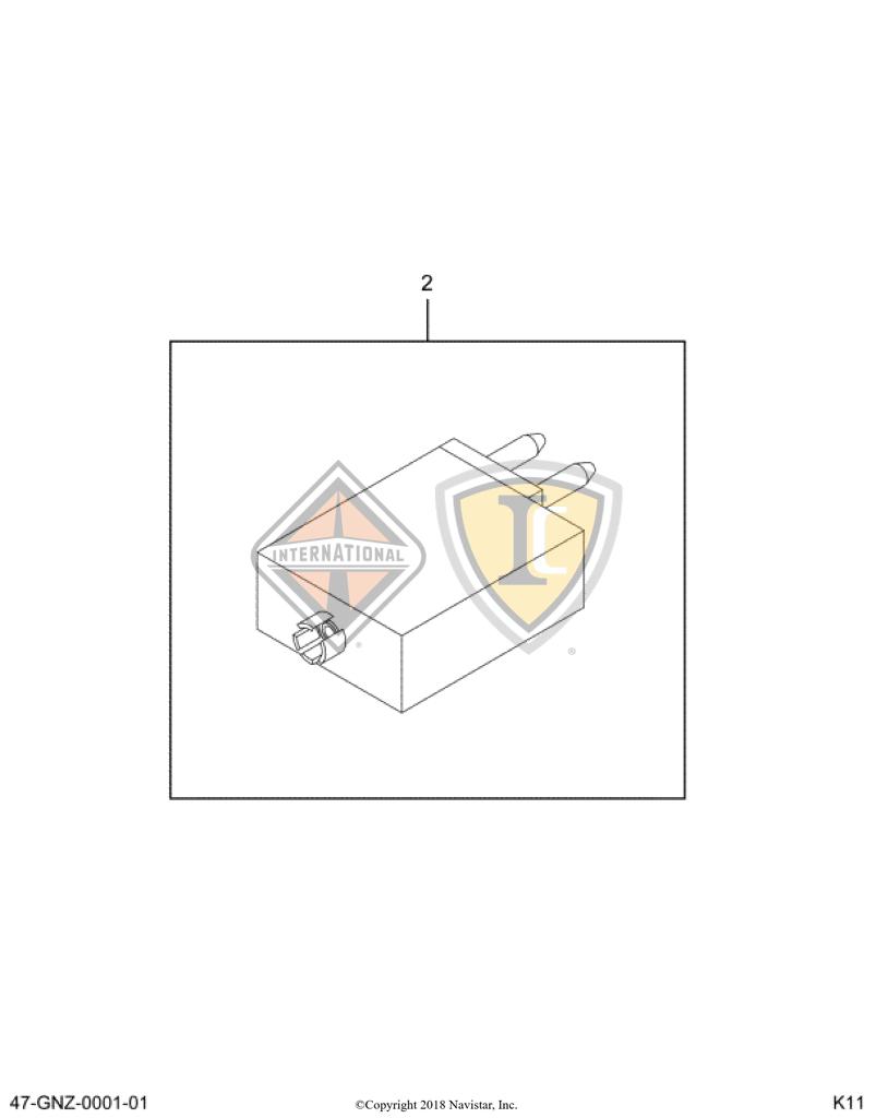 3536177C1, Navistar International, BREAKER, CIRCUIT 5AMP 12VOLT - part number 3536177C1
