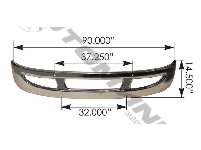 564.55012C, Automann, BUMPER, AERO CHROME - 564.55012C