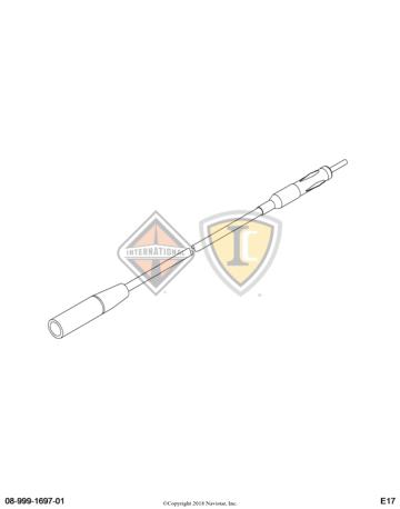 3547279C93, Navistar International, CABLE, COAX, RADIO ANTENNA, 1755MM - part number 3547279C93