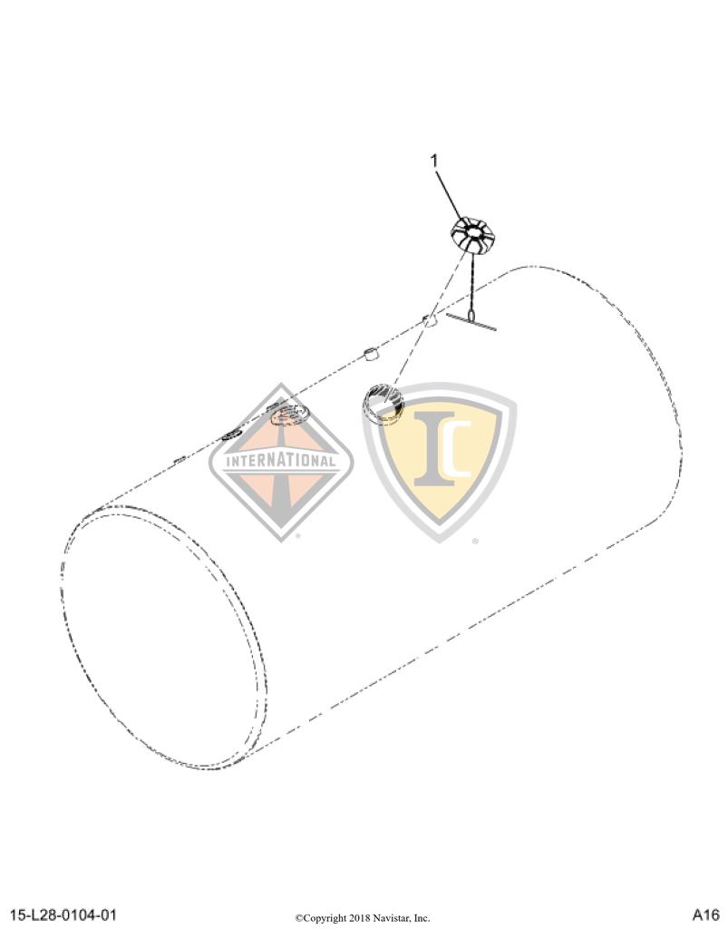 3591620C2, Navistar International, CAP, FUEL TANK, NON-LOCKING, FILLER - part number 3591620C2