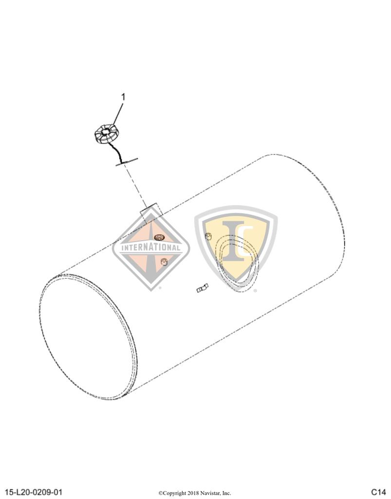 3591620C2, Navistar International, CAP, FUEL TANK, NON-LOCKING, FILLER - part number 3591620C2