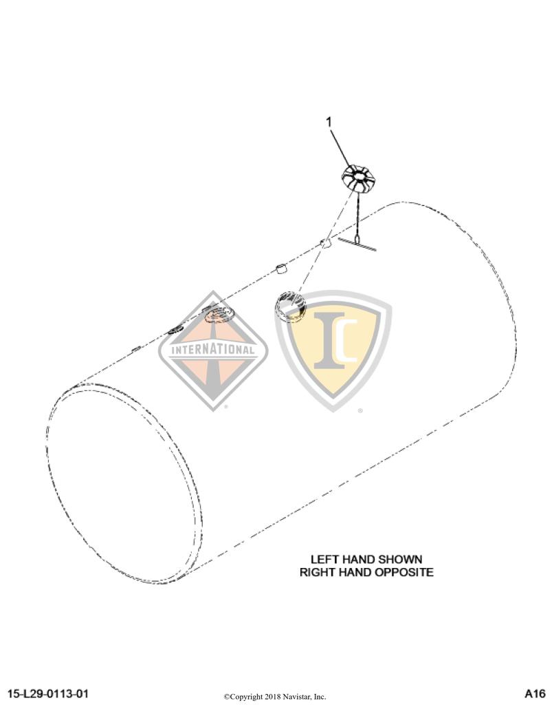 3591620C2, Navistar International, CAP, FUEL TANK, NON-LOCKING, FILLER - part number 3591620C2