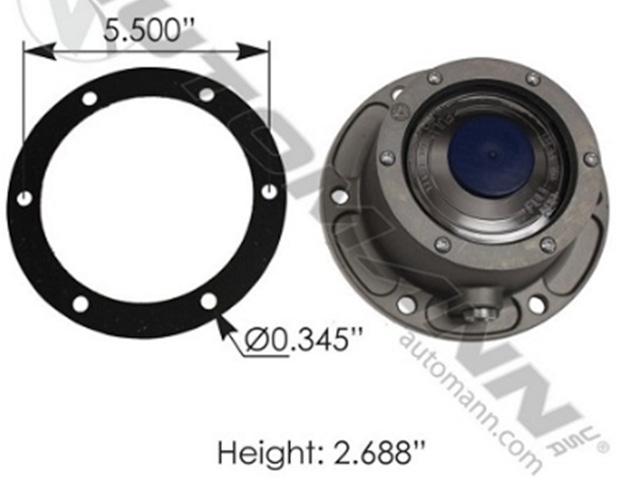 180.10619K, Automann, CAP, HUB W/SIDE FILL 4009 - 180.10619K