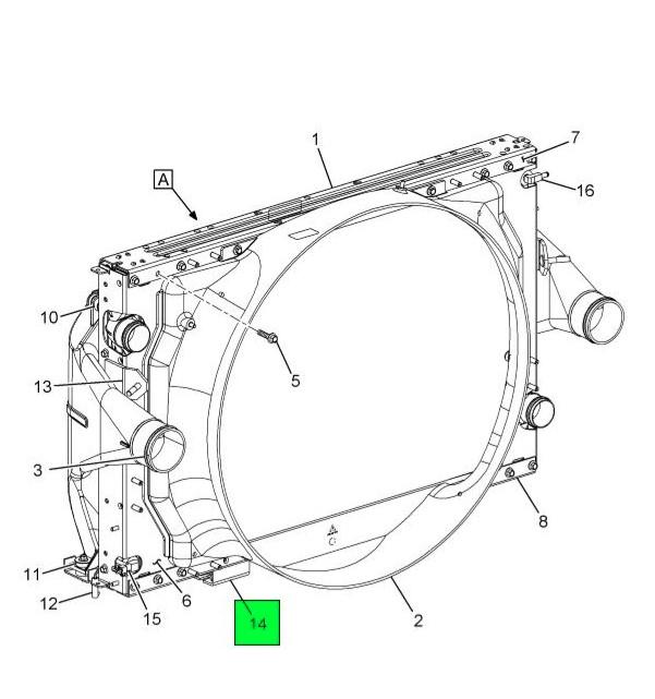 2509022C1, Navistar International, CHANNEL, BRACKET RIGHT & LEFT - 2509022C1