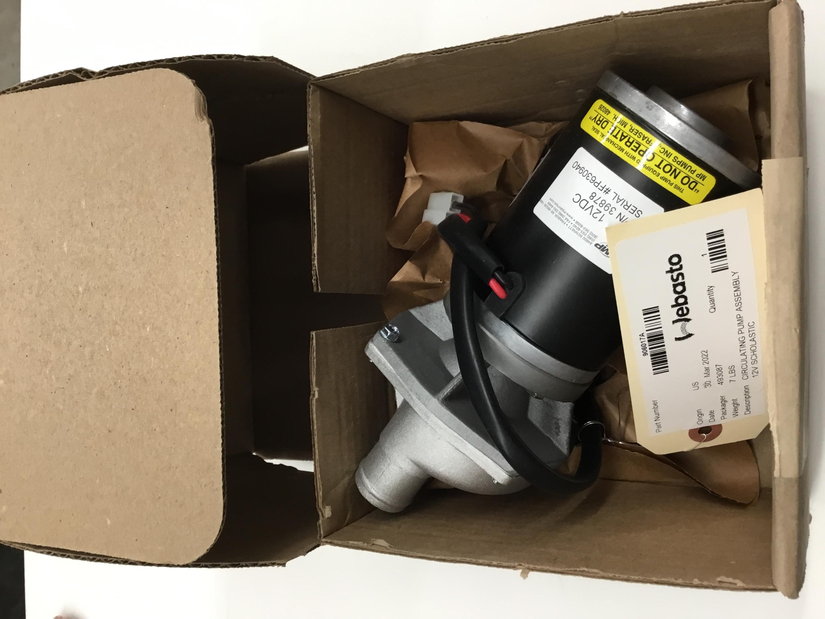 WEB906017, Webasto, CIRCULATING PUMP,ASSM. 12V - part number WEB906017