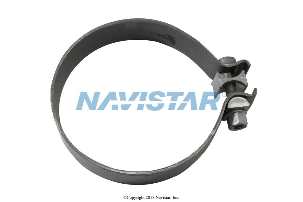 3824468C1, Navistar International, CLAMP, EXHAUST PIPE, 409 STAINLESS - part number 3824468C1
