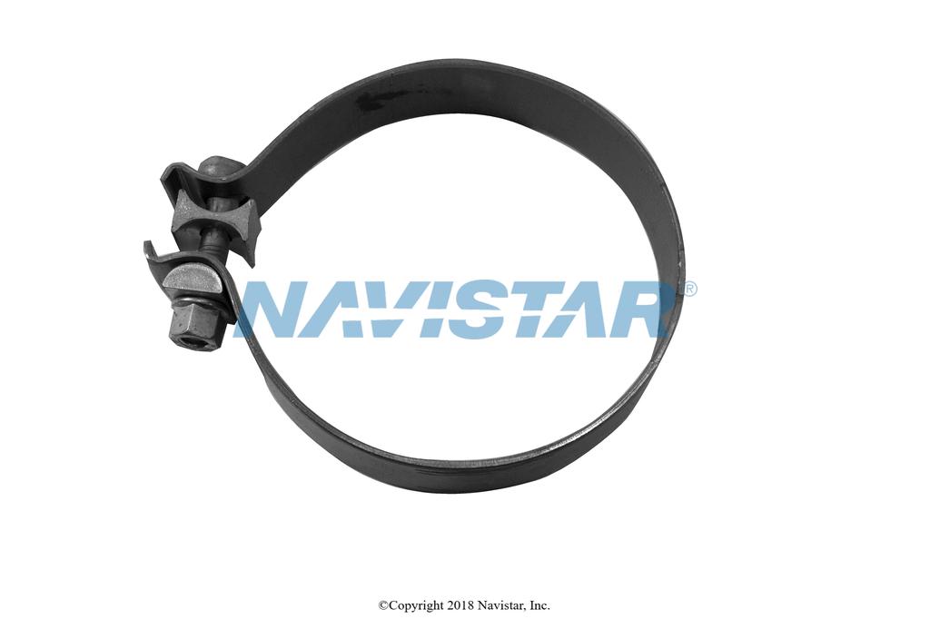 3824468C1, Navistar International, CLAMP, EXHAUST PIPE, 409 STAINLESS - part number 3824468C1