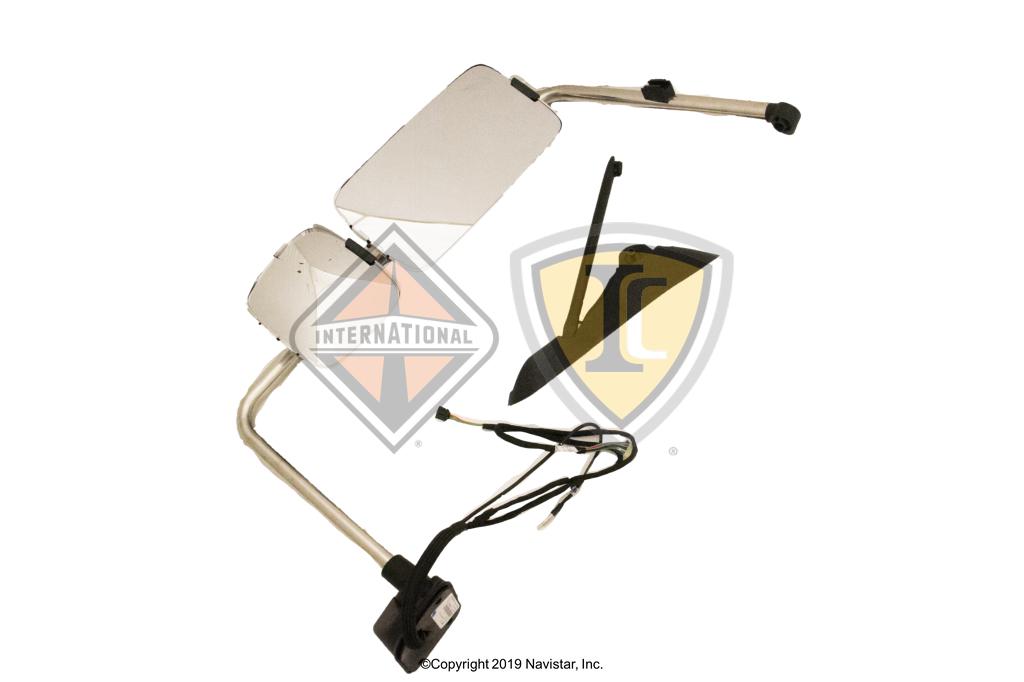 3757545C92, Navistar International, MIRROR, REARVIEW, RMT HTD CB RADIO CHROME LTD LH AAT - part number 3757545C92
