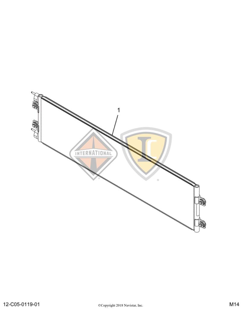 2514271C1, Navistar International, CONDENSER, A/C - part number 2514271C1