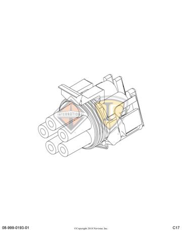 1673752C1, Navistar International, CONNECTOR, ELECT, CABLE - 1673752C1